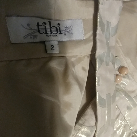 Tibi New York Gold Circle Cut-Out sheath Dress - Picture 7 of 8